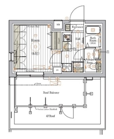 リライア登戸 EAST SIDEの物件間取画像